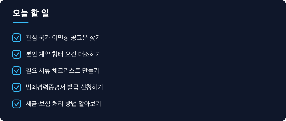 오늘 할 일